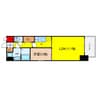 プレサンス堺筋本町エグゼブラン 1LDKの間取り