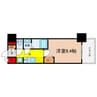 プレサンス堺筋本町エグゼブラン 1Kの間取り