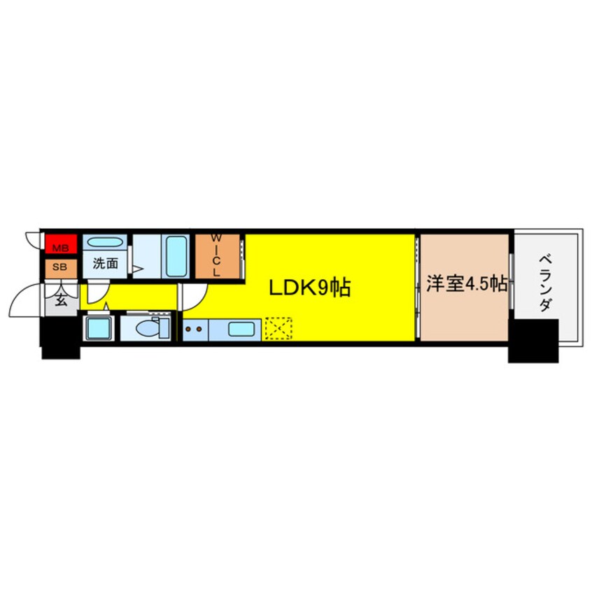 間取図 レオングラン本町橋