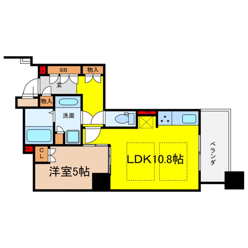 間取図 ブランズタワー大阪本町