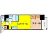 アーバネックス南新町 1LDKの間取り