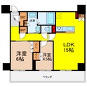 シエリアタワー大阪福島の間取図