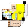 クレアホームズ新町一丁目 2LDKの間取り