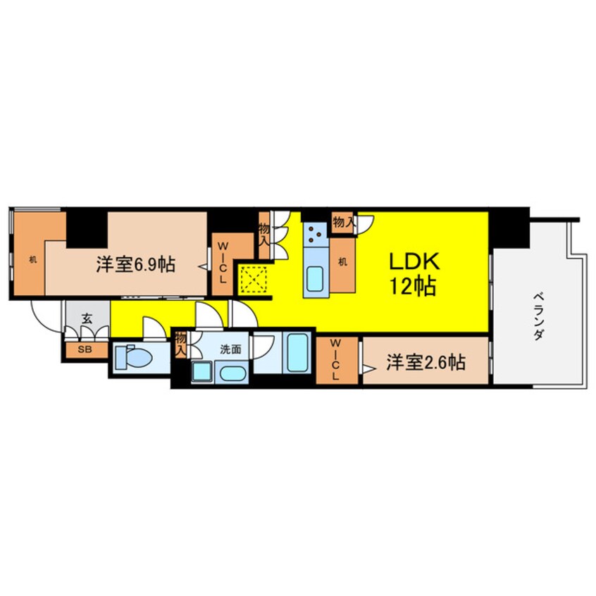 間取図 アーバネックス本町Ⅱ