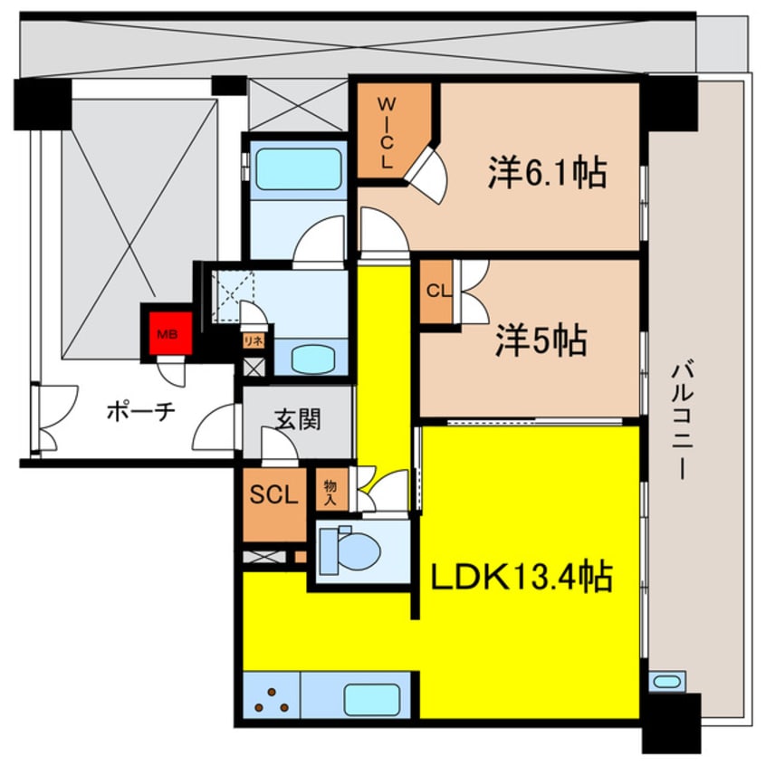 間取図 ザ・パークハウス梅田