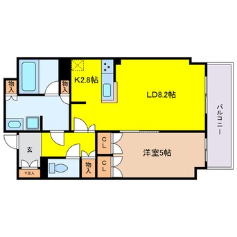 間取図 ローレルタワー堺筋本町