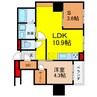 アウスレーベン都島Ⅰ 1LDK+Sの間取り