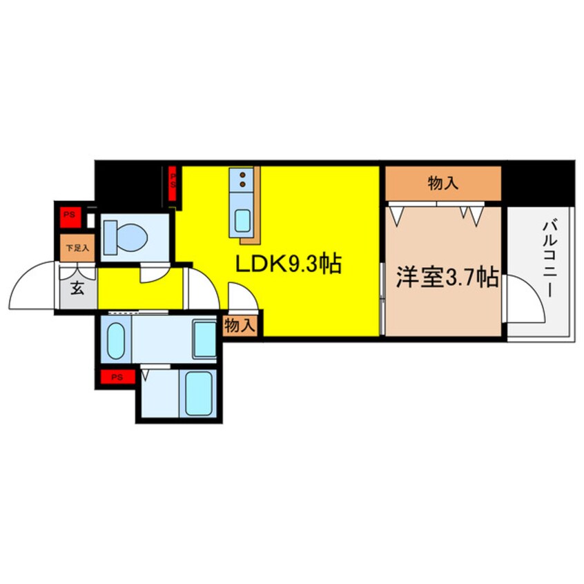 間取図 RJRプレシア南堀江