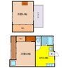 ２階建貸家 2DKの間取り