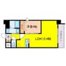 Alivis北梅田 1LDKの間取り