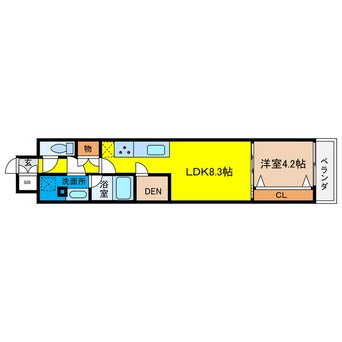 間取図 アーバネックス梅田中崎町Ⅱ