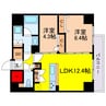 アーバネックス天満橋South 2LDKの間取り