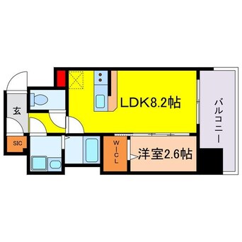 間取図 コンフォリア・リヴ南森町Ⅱ