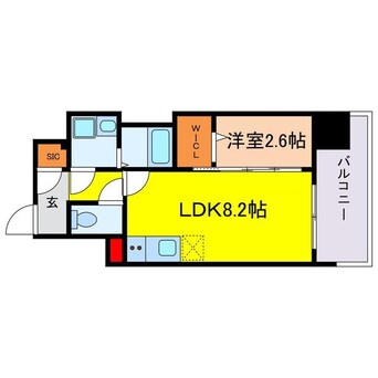 間取図 コンフォリア・リヴ南森町Ⅱ