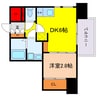 アプリーレ松屋町 1DKの間取り