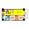 コンフォリア・リヴ谷町四丁目 2LDKの間取り