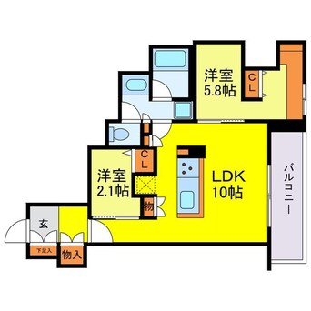 間取図 アーバネックス天満橋Front