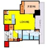 ジオタワー堺筋本町 1LDKの間取り