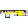 COZY上汐 1DKの間取り