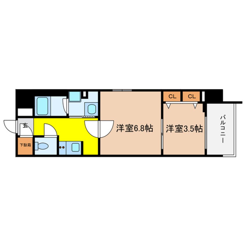 間取図 S-RESIDENCE天満橋ar