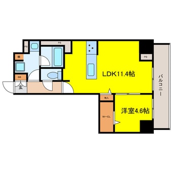 間取図 LAZO内久宝寺