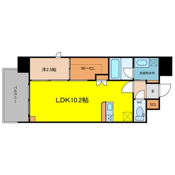 間取図 セレニテフラン谷町四丁目