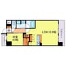 アーバネックス中崎町Ⅱ 1LDKの間取り