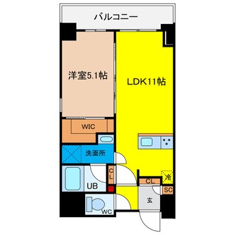 間取図 JP noie 上町台龍造寺