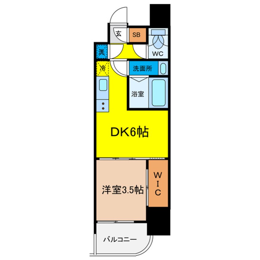 間取図 セレニテフラン谷町四丁目アリエ