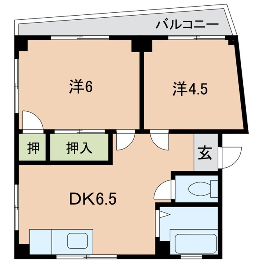 間取図 サントウマンション