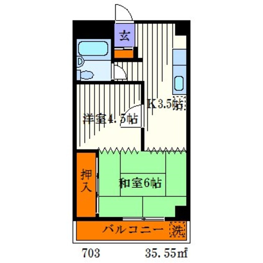 間取図 雷門永谷マンション