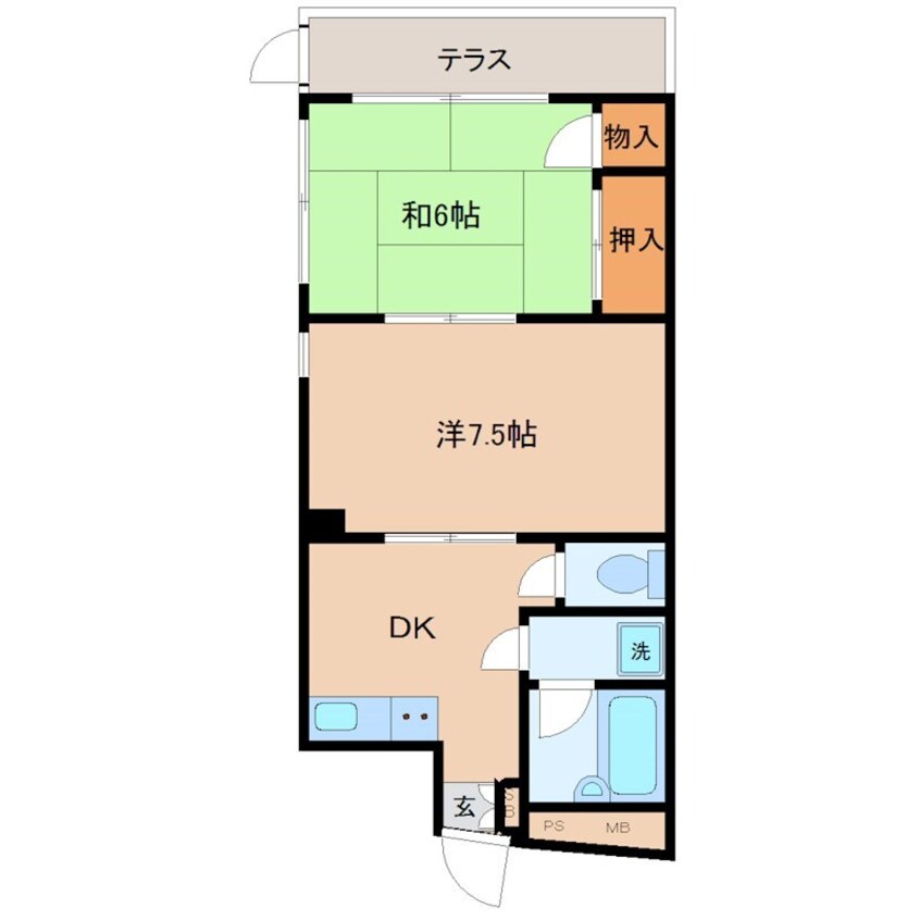 間取図 ラフォーレ町屋II