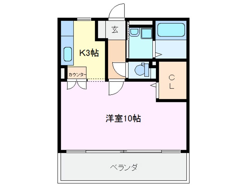 間取図 ＳＰＡＣＥ・Ｋ ＢＥＡＣＨ
