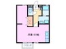 ウエストバレー 1Kの間取り
