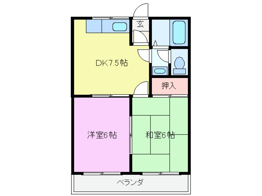 間取図 シティーハイツ パテリッシア Ⅲ