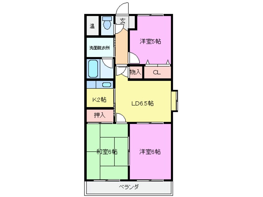 間取図 ハッピーエリアビスケット倶楽部