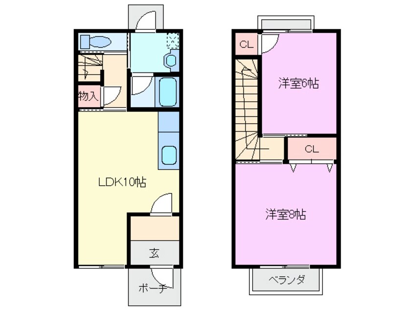 間取図 ストークホームⅡ Ａ棟