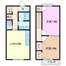 メゾンベールＳｅａＳｕｎ 2LDKの間取り