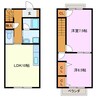 espoir 2LDKの間取り