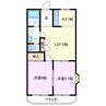 パルステージ 2LDKの間取り