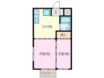 間取図 サンビレッジ稲生