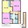 ミレニアＪ・Ｋ　Ⅰ 2DKの間取り