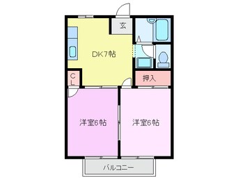 間取図 シティハイツ西村