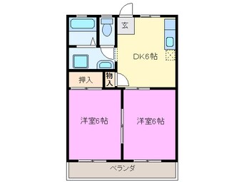 間取図 プレジャーハイツ