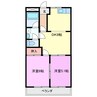 メモリーヒルズ 2DKの間取り