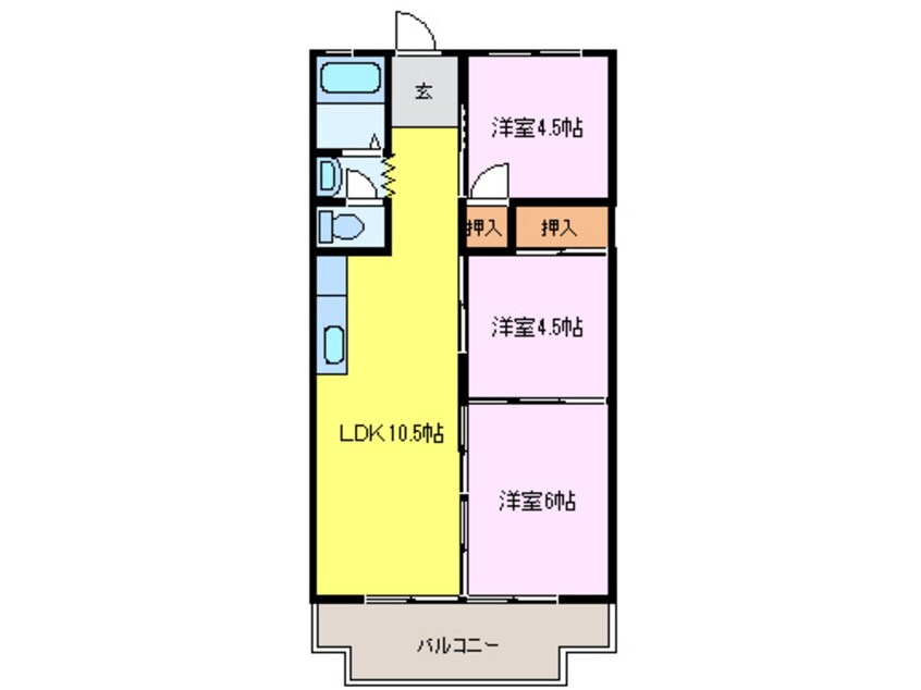 間取図 ロイヤルハイツ白子駅前