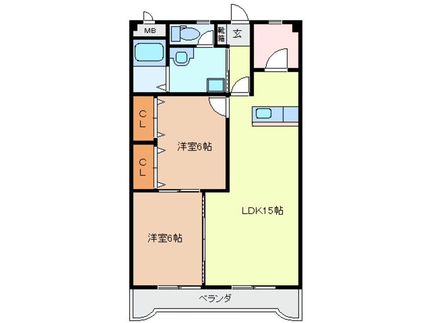 間取図 グランメール勝田