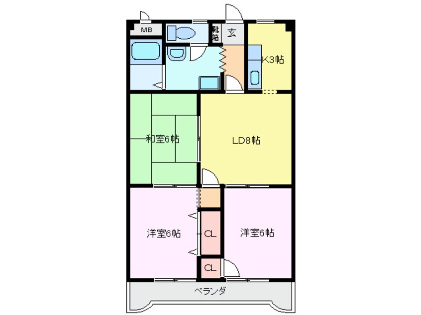 間取図 グランメール勝田