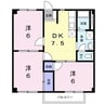 マザーグース Ⅱ 3DKの間取り
