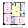 マザーグース Ⅱ 3DKの間取り